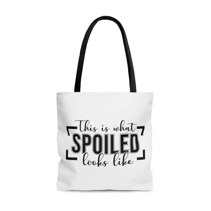 This is What Spoiled Looks Like Tote Bag Lifestyle by Suncera
