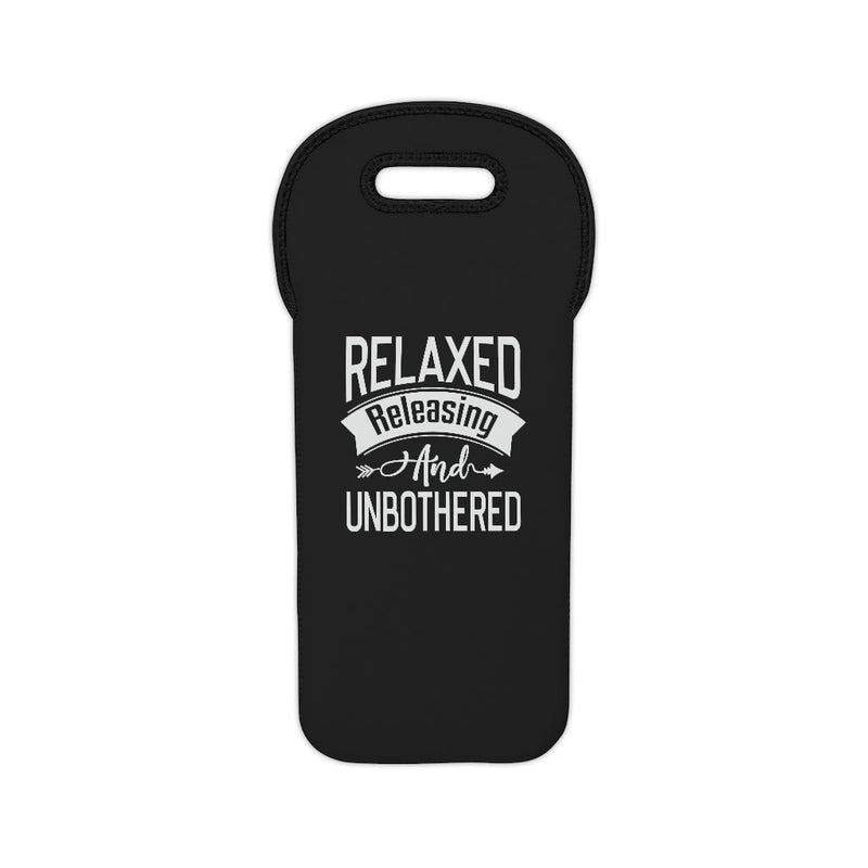 Relaxed Releasing and Unbothered Wine Tote Bag Printify