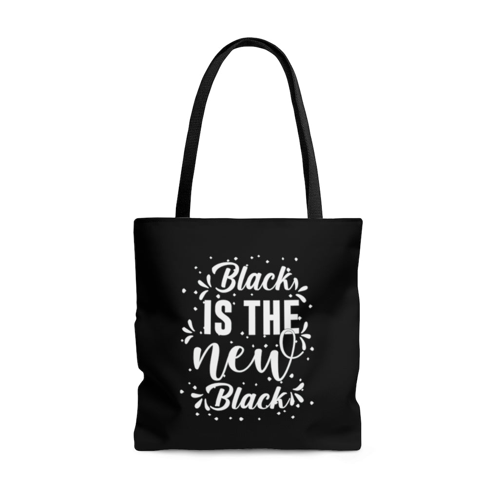 Black Is The New Black Tote Bag Black Lifestyle by Suncera