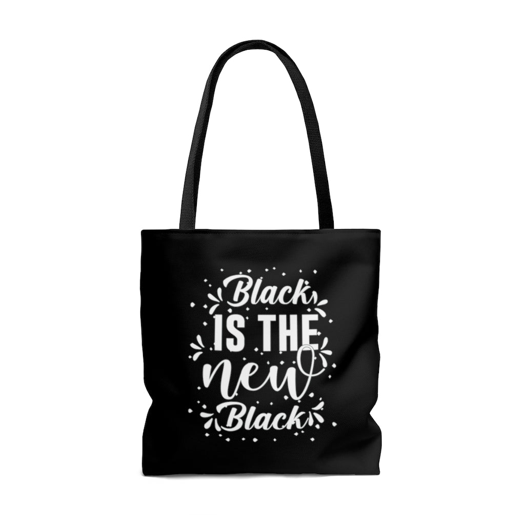 Black Is The New Black Tote Bag Black Lifestyle by Suncera
