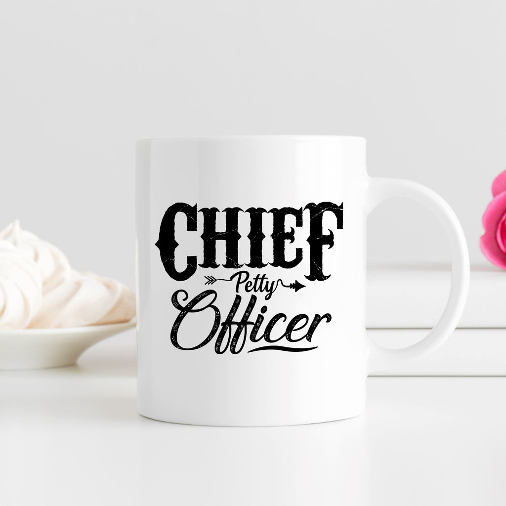 Chief Petty Officer 15 oz. White Mug Lifestyle by Suncera