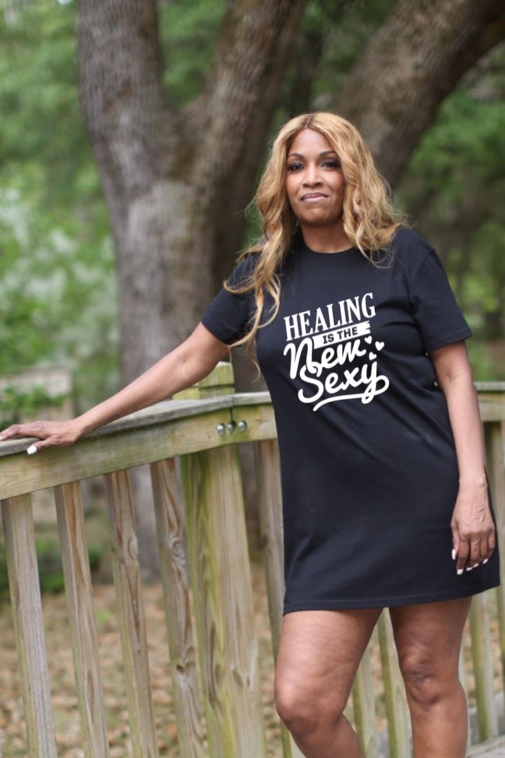 Healing Is The New Sexy Organic Cotton T-Shirt Dress Lifestyle by Suncera