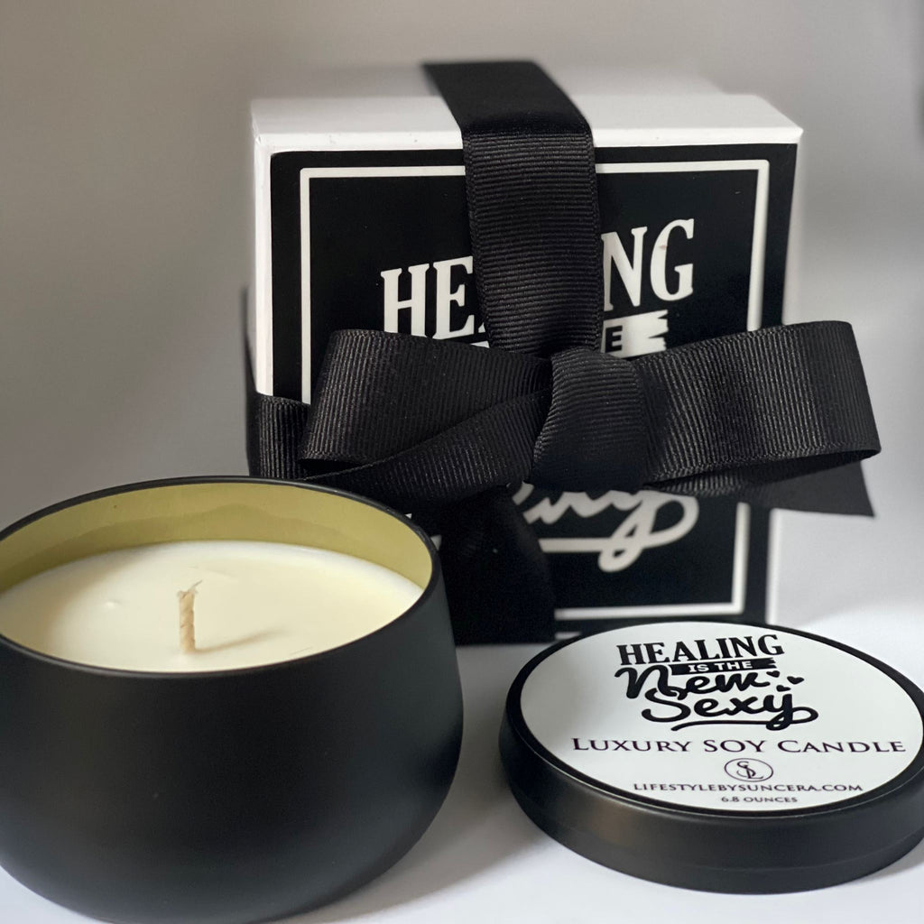 Healing Is The New Sexy Luxury Candle Lifestyle by Suncera