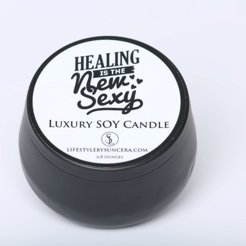 Healing Is The New Sexy Luxury Candle Lifestyle by Suncera