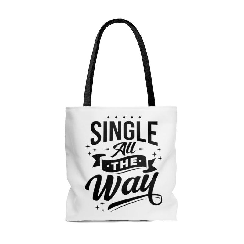 Single All The Way Tote Bag Lifestyle by Suncera