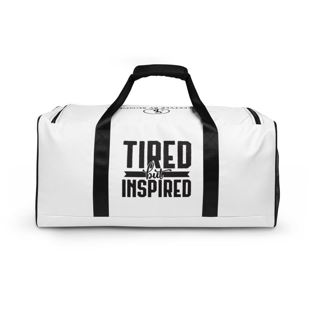 Tired But Inspired Duffle Bag Lifestyle by Suncera