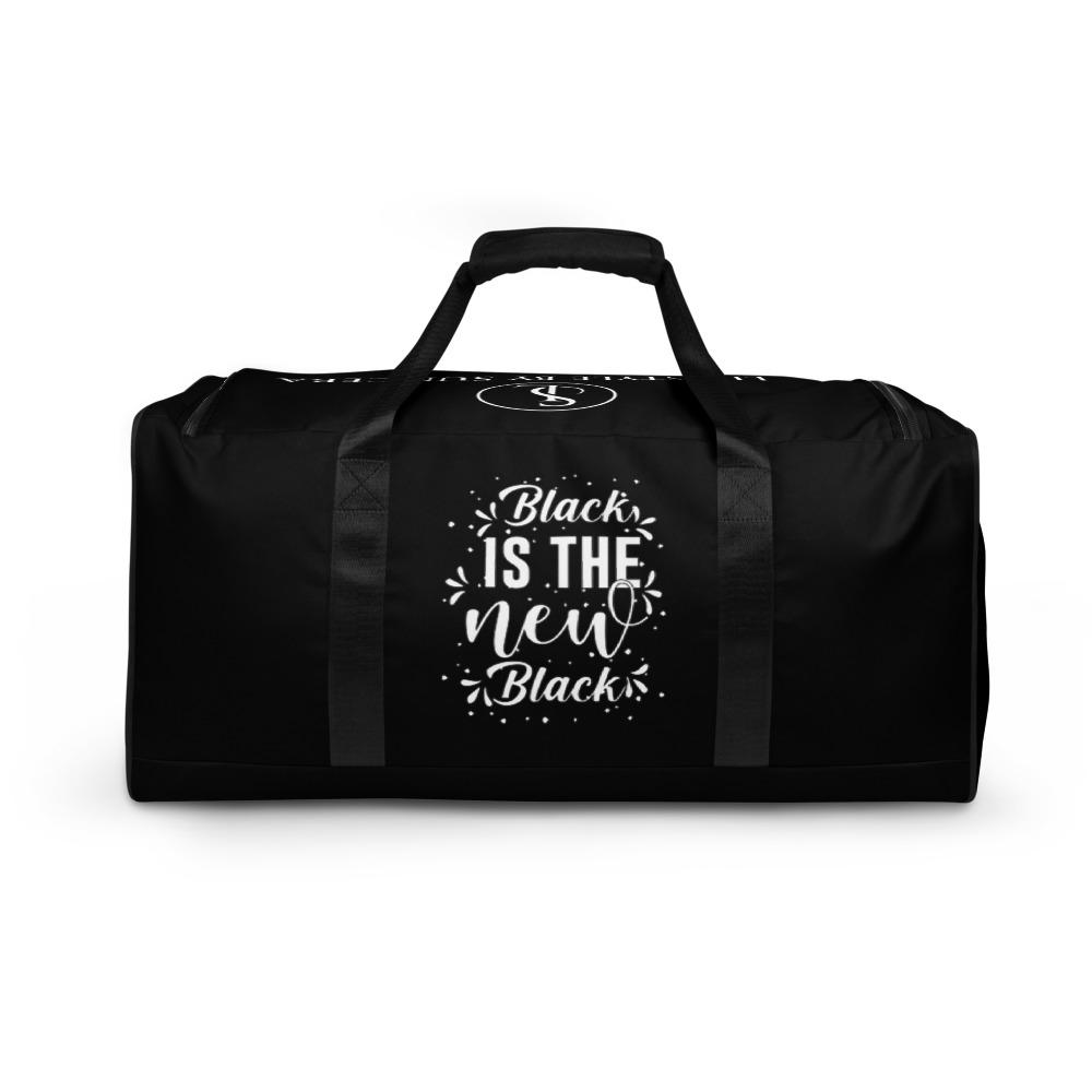 Black Is The New Black Duffle Bag Lifestyle by Suncera