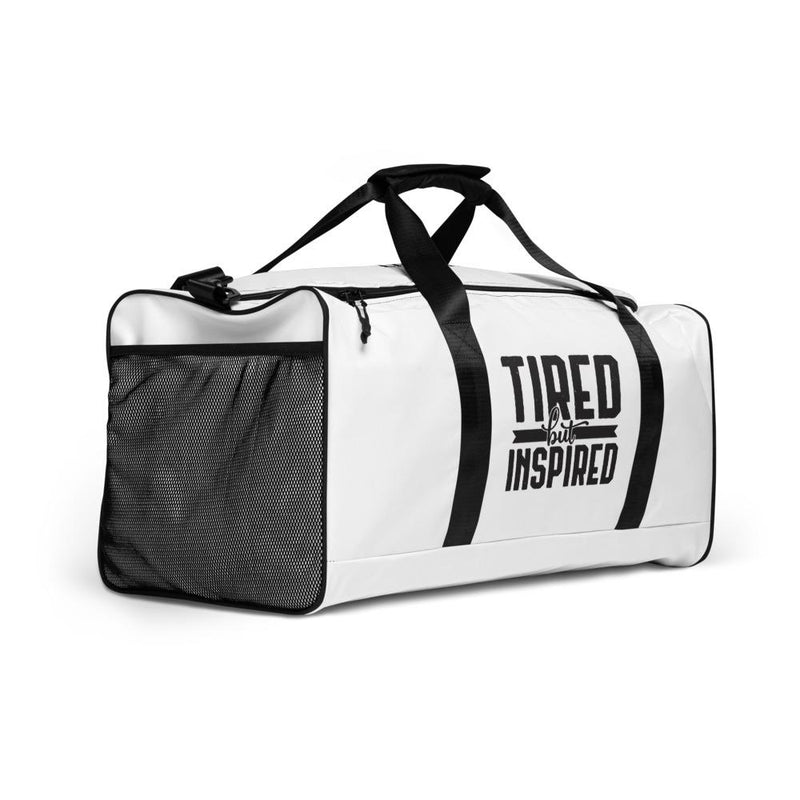 Tired But Inspired Duffle Bag Lifestyle by Suncera