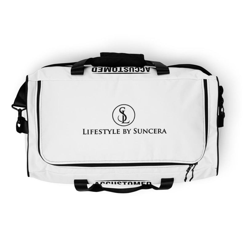 Accustomed To Going Through Customs Duffle Bag Lifestyle by Suncera