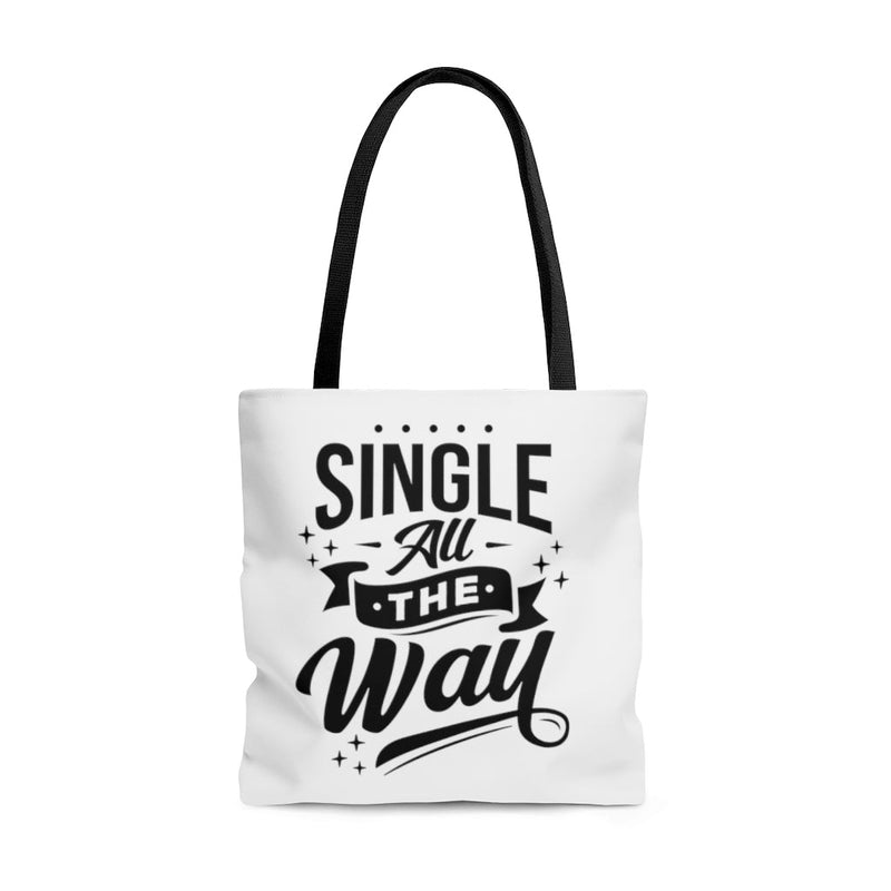 Single All The Way Tote Bag Lifestyle by Suncera