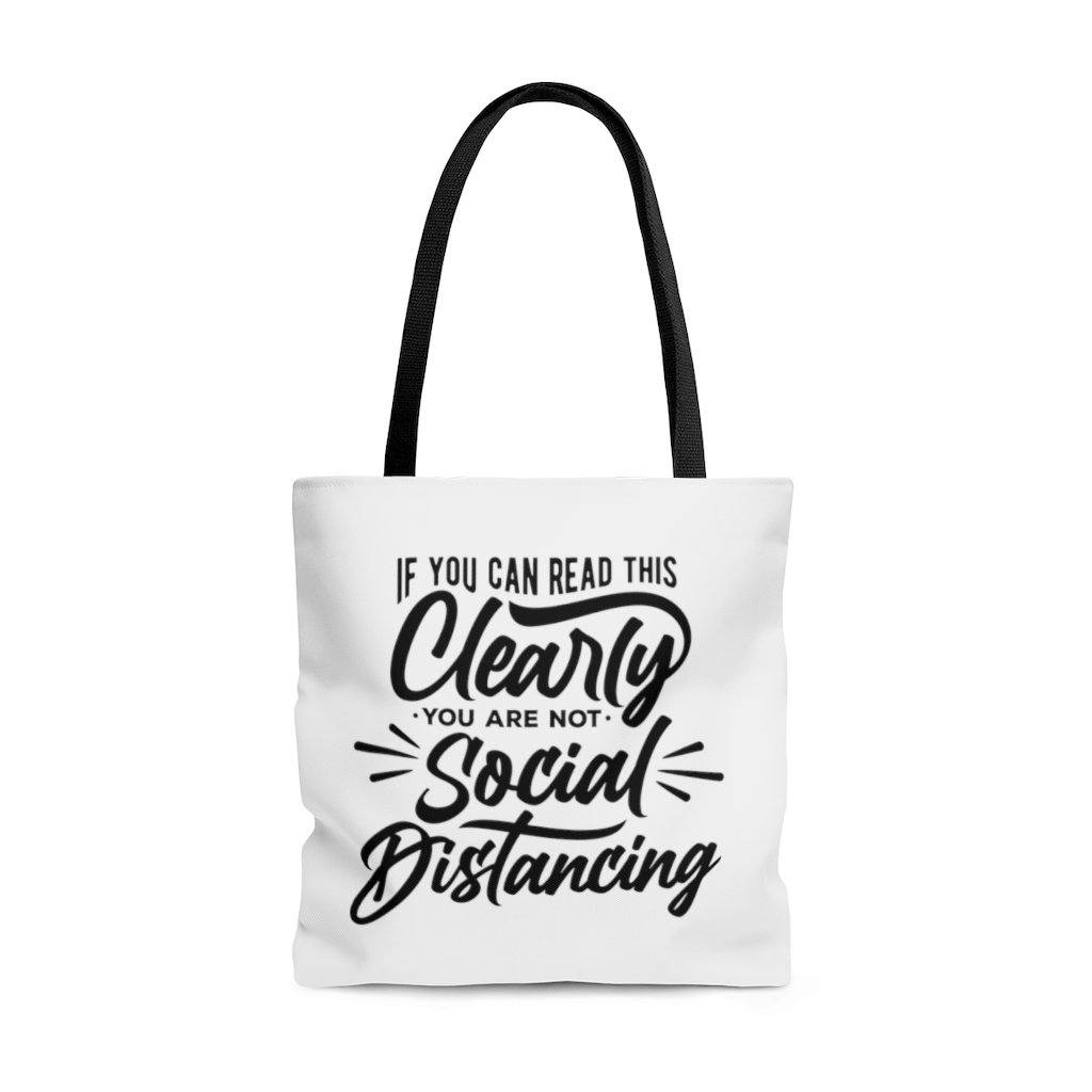 Clearly Not Social Distancing Tote Bag Lifestyle by Suncera
